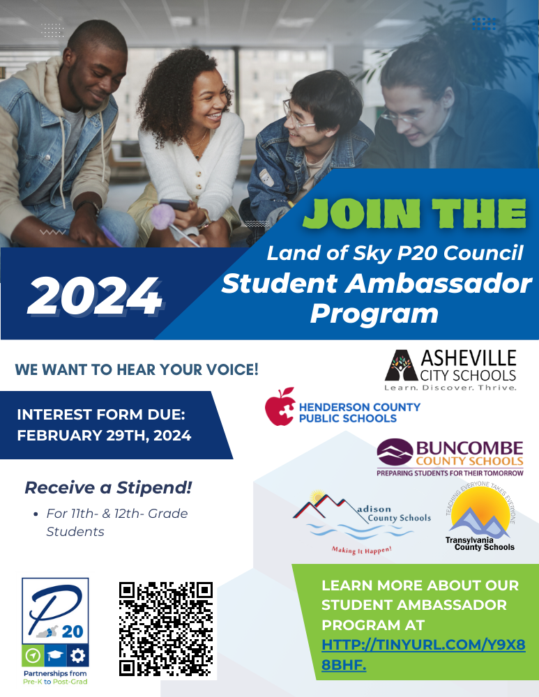 Now Recruiting for Our Spring 2024 Cohort of P20 Student Ambassadors ...